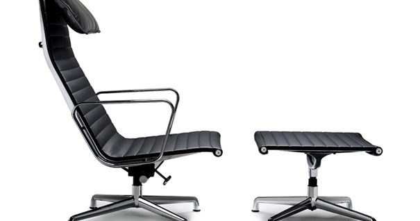 Iconic Interiors - Eames Style EA124 Lounge Chair and EA125 Ottoman
