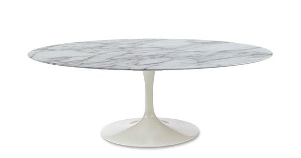 tulip marble oval table