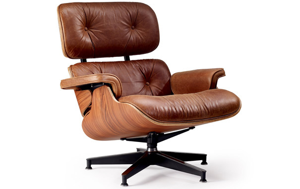 Iconic Interiors Eames Style Lounge Chair Ottoman
